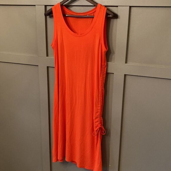 ATHLETA Side Cinch Sleeveless Modal Jersey Knit Dress Size Medium - Picture 5 of 9